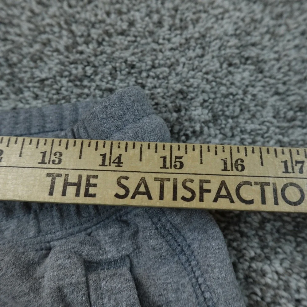 North Face Pants Mens M Gray Fleece Drawstring Jogger Sweatpants Hike Outdoor